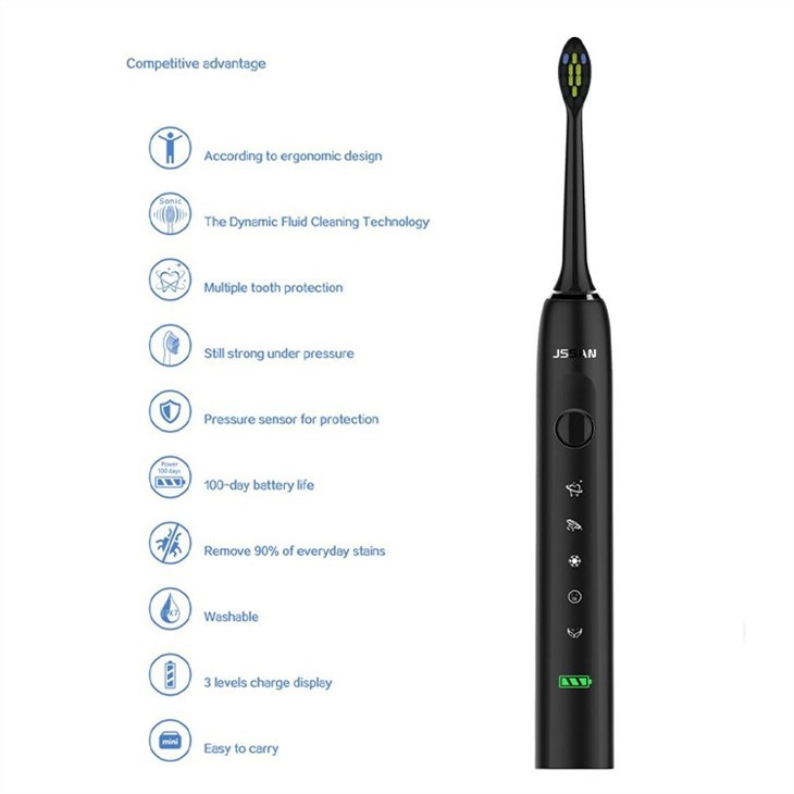 Sạc USB Bàn chải đánh răng Electric Sonic