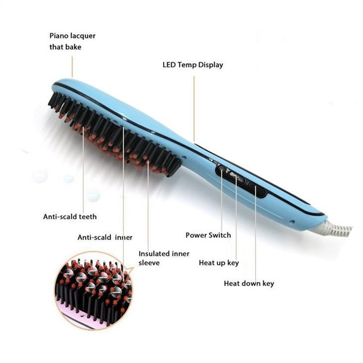 Máy sấy tóc Máy duỗi lược Bàn chải uốn tóc