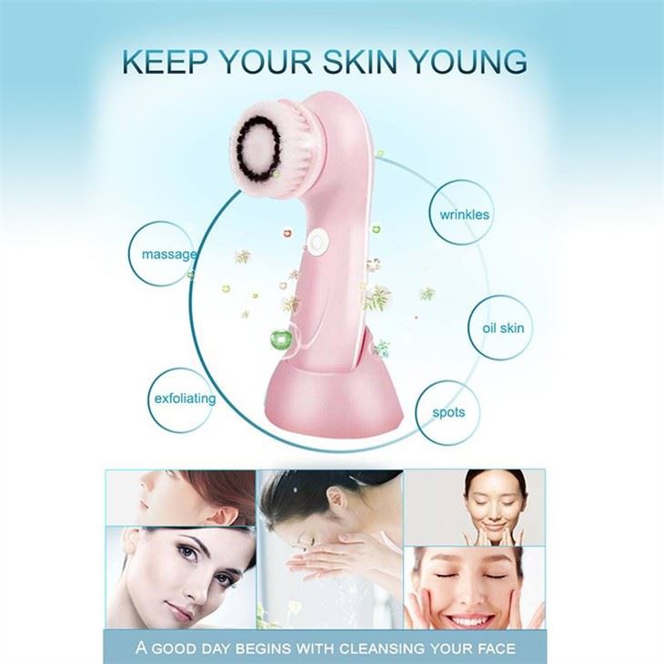 Bàn chải mặt sạch 3 trong 1